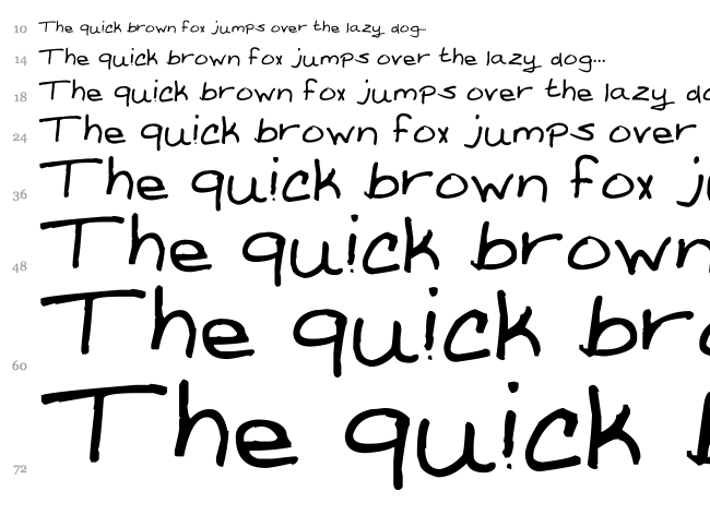 Amanda Reed's Font font waterfall